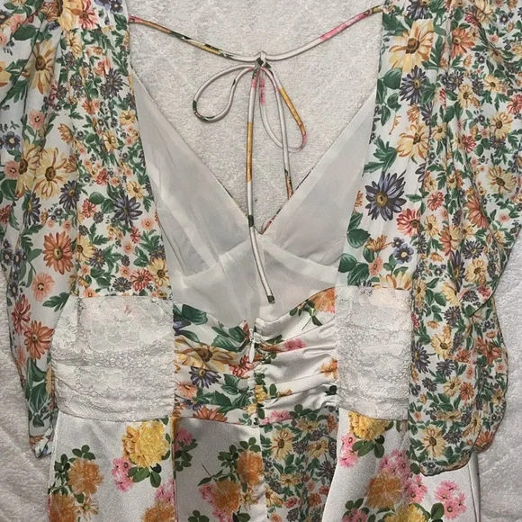 For Love & Lemons Rosalyn Mini Floral Dress - Picture 8 of 10